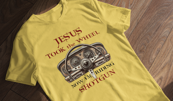 spiritual burnout jesus took the wheel design